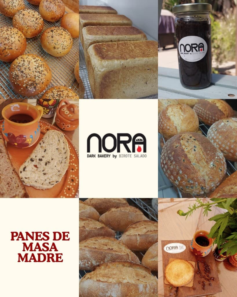 Collage de marca Nora Dark Bakery